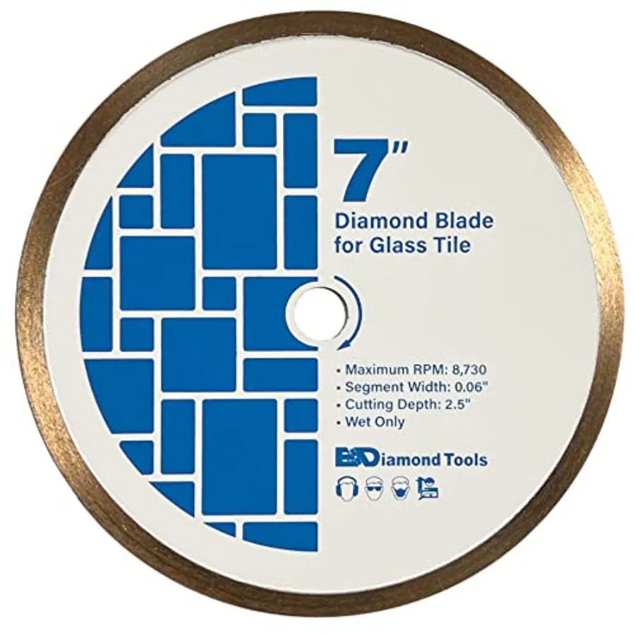 

7" Diamond Saw Blades for Glass Mosaic/8" Arbor