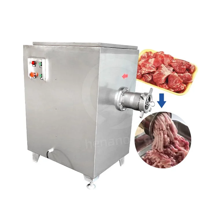 

500kg/h Meat Grinder Factory Direct Industrial Frozen Meat Grinder Machine, Stainless Steel Fresh Meat Mincer Commercial