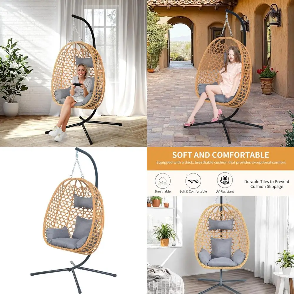 Cushioned Rattan Sw… - image