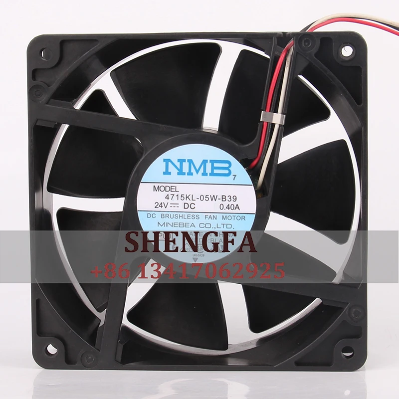 

NMB 4715KL-05W-B39 Case Cooling Fan DC24V 0.4A 120x120x38MM 12CM 12038 Lathe Inverter Centrifugal Industrial Exhaust