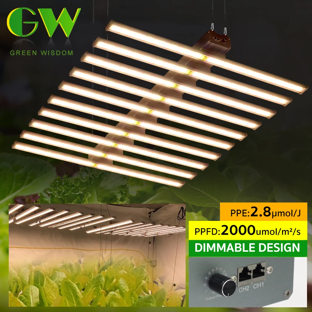 720W 1000W 12000W LED Grow Light Full Spectrum High PPFD LM281B Hydroponic for Greenhouse Plants Growing Lamp