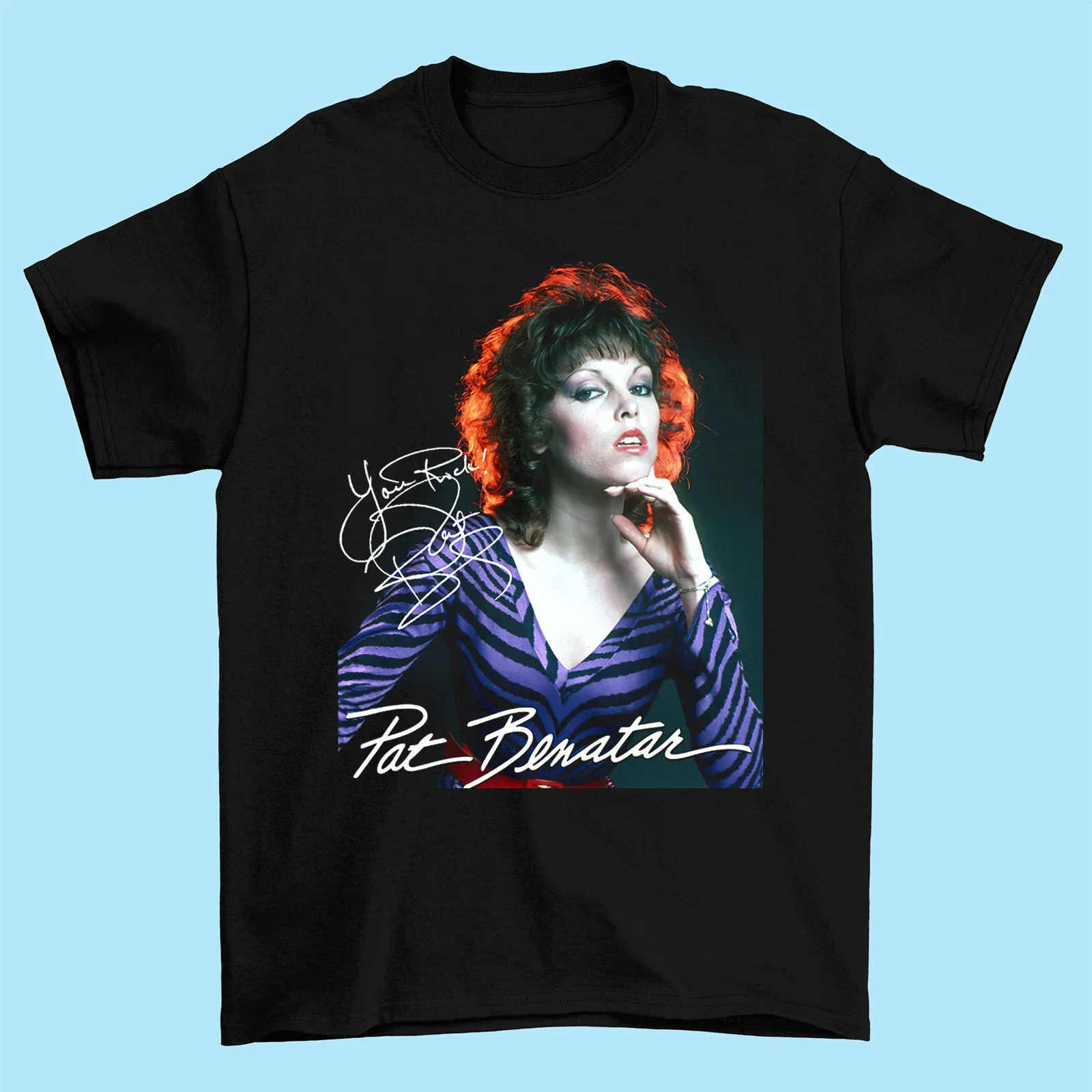 

Фирменная футболка Pat Benatar из хлопка для мужчин и женщин
