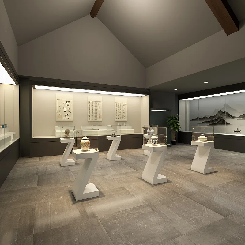 Custom. Customized Exhibition Hall Display Cabinet Zhongdao Personalized Display Counter Integrated Display Cabinet Gla