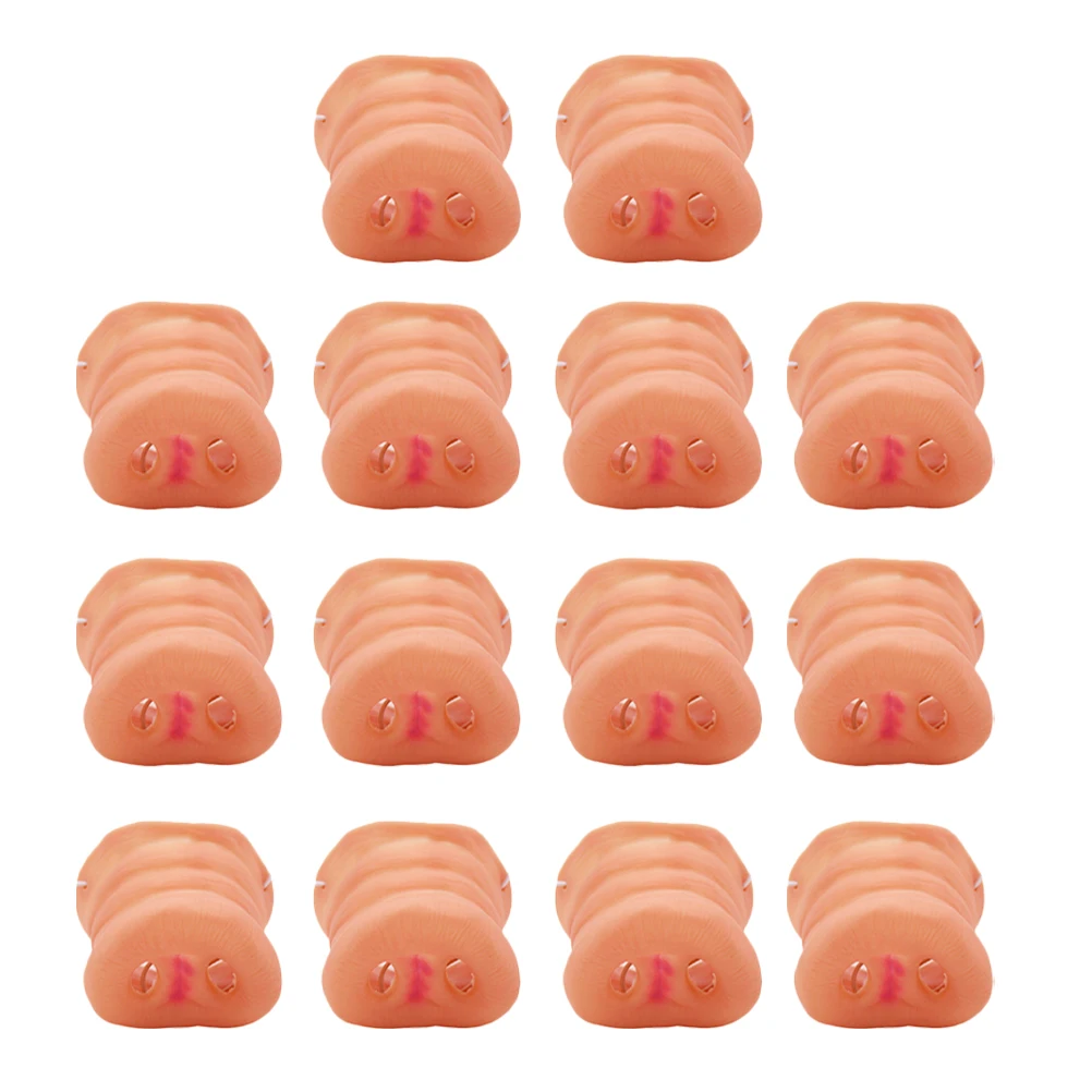 14pcs Cosplay Pig Nose Halloween Pig Nose Halloween Party Pig Snout Decoration Pig Snout Halloween Party Dress-up Pig Nose Prop