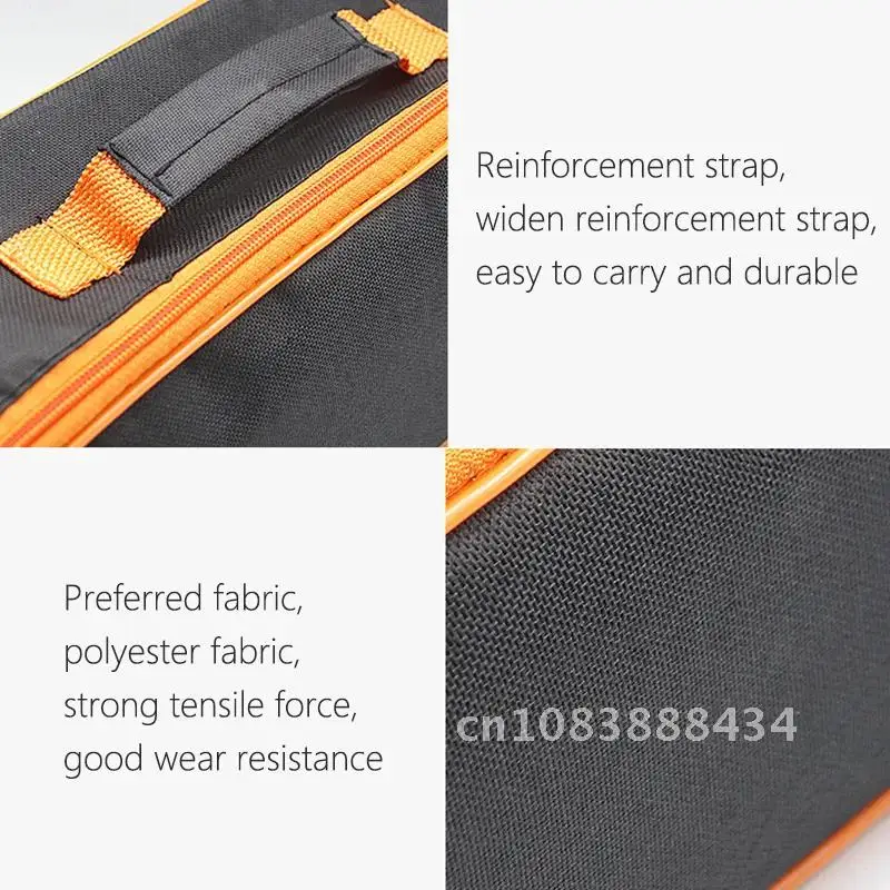 1 PC Black Car Wear Resistant Zipper Closure Practical Storage Case With Handle Durable Portable Pouch Vacuum Cleaner Tool Bag