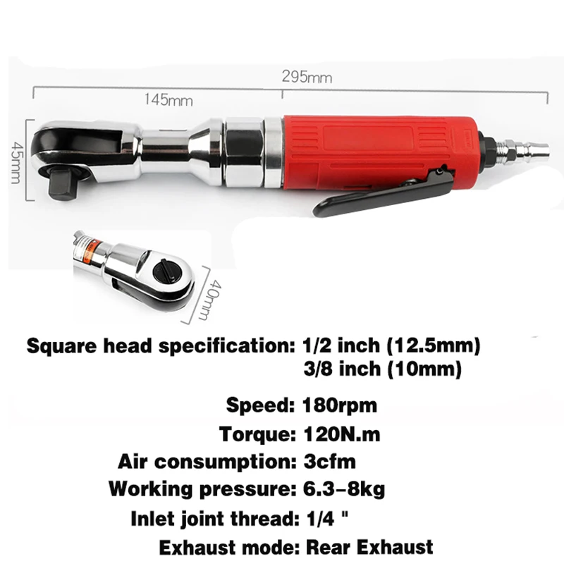 3/8\'\' 1/2\'\'Inch Pneumatic Wrench Air Ratchet Air Wrench Pneumatic Tools Spanners Air Tools With Japan Connector