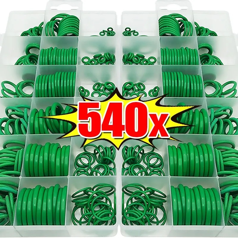 Juntas tóricas de goma, arandelas de sellado elásticas universales para grifo de aire acondicionado, Kits surtidos de plomería automática, 540/270 Uds.