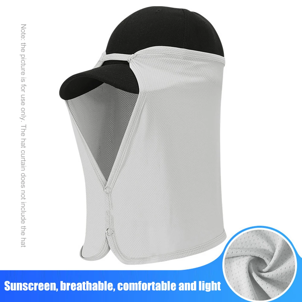 Summer Sun Protection Hat Visor Quick-Drying Breathable Face Neck Sunshade Mask