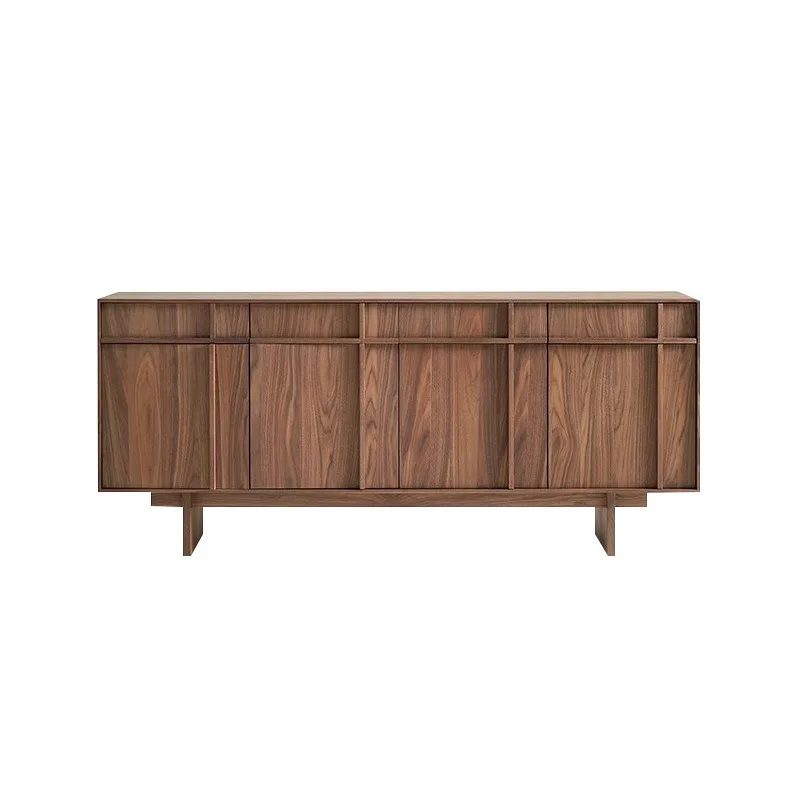 

Nordic solid wood retro storage side cabinet, simple storage chest cabinet