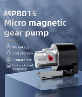Precision Gear Inkjet Pump Stainless Steel Miniature Design 0.5LPM Flow Rate for Coding Machines-MPB015