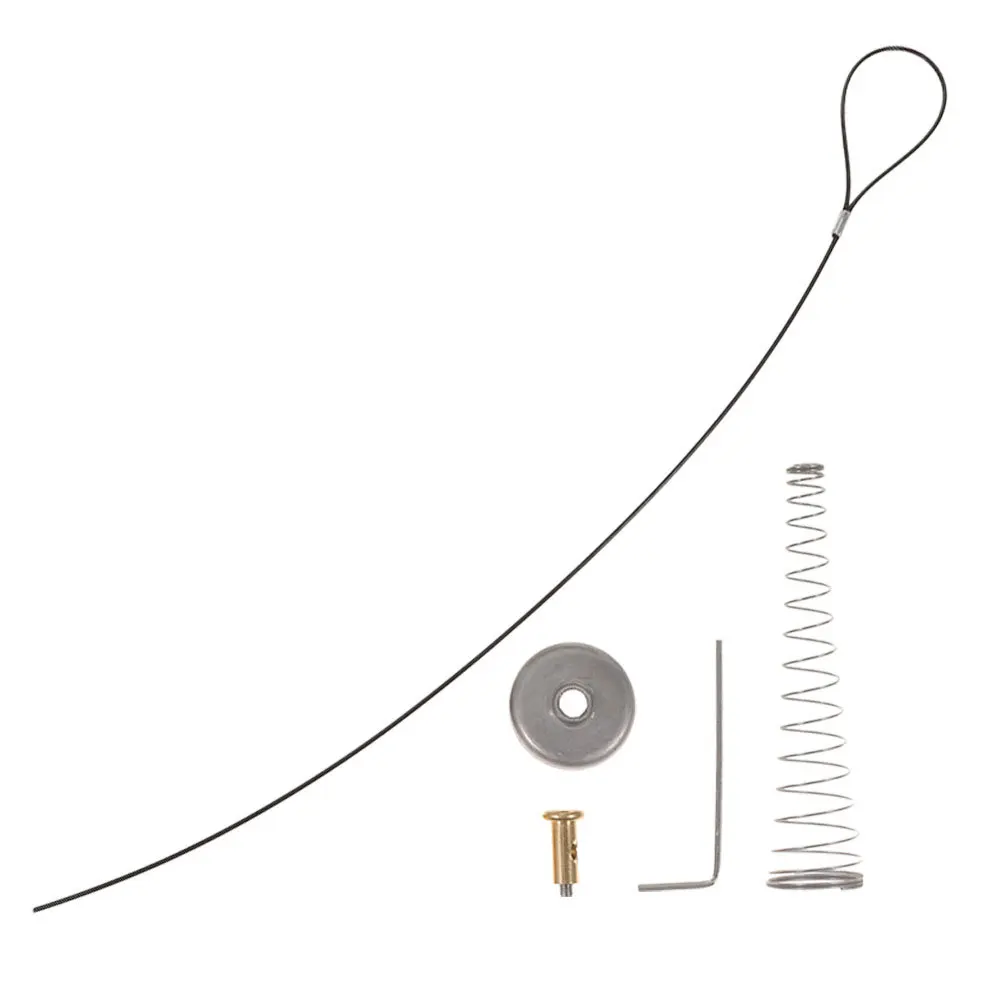 1 set 1 Set Gate Latch Cable Pull Spring Loaded Adjustable Stainless Steel For Outdoor Fence Wood Metal Gates Durable Latch Pull