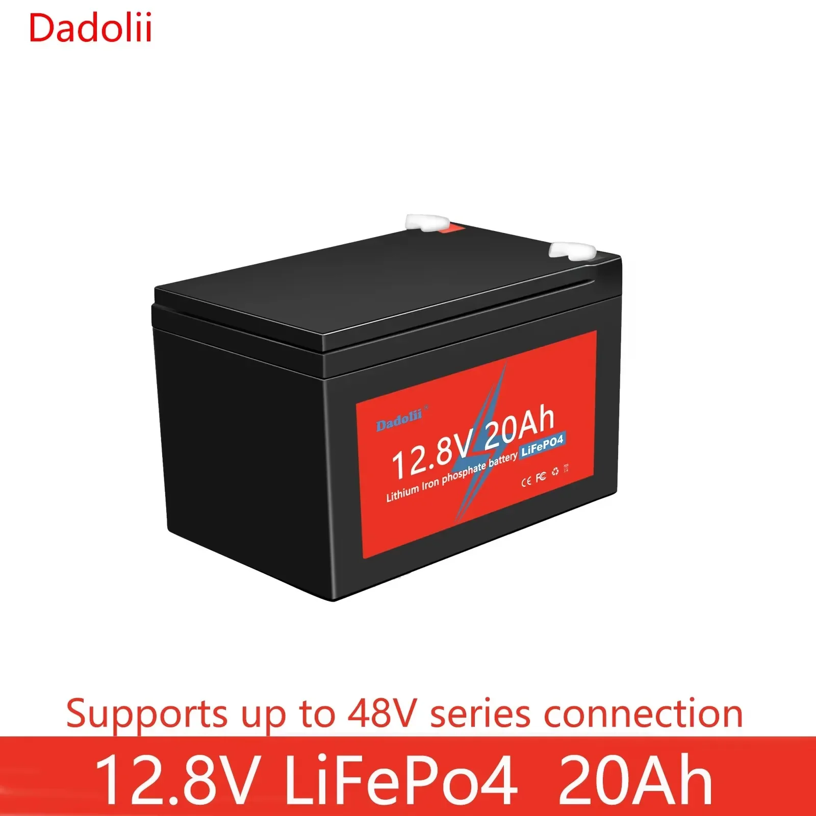 New 12V 20Ah LiFePo4 Battery Lithium Iron Phosphate 12V 24V LiFePo4 Rechargeable Battery for Kid Scooters Boat Motor No Tax