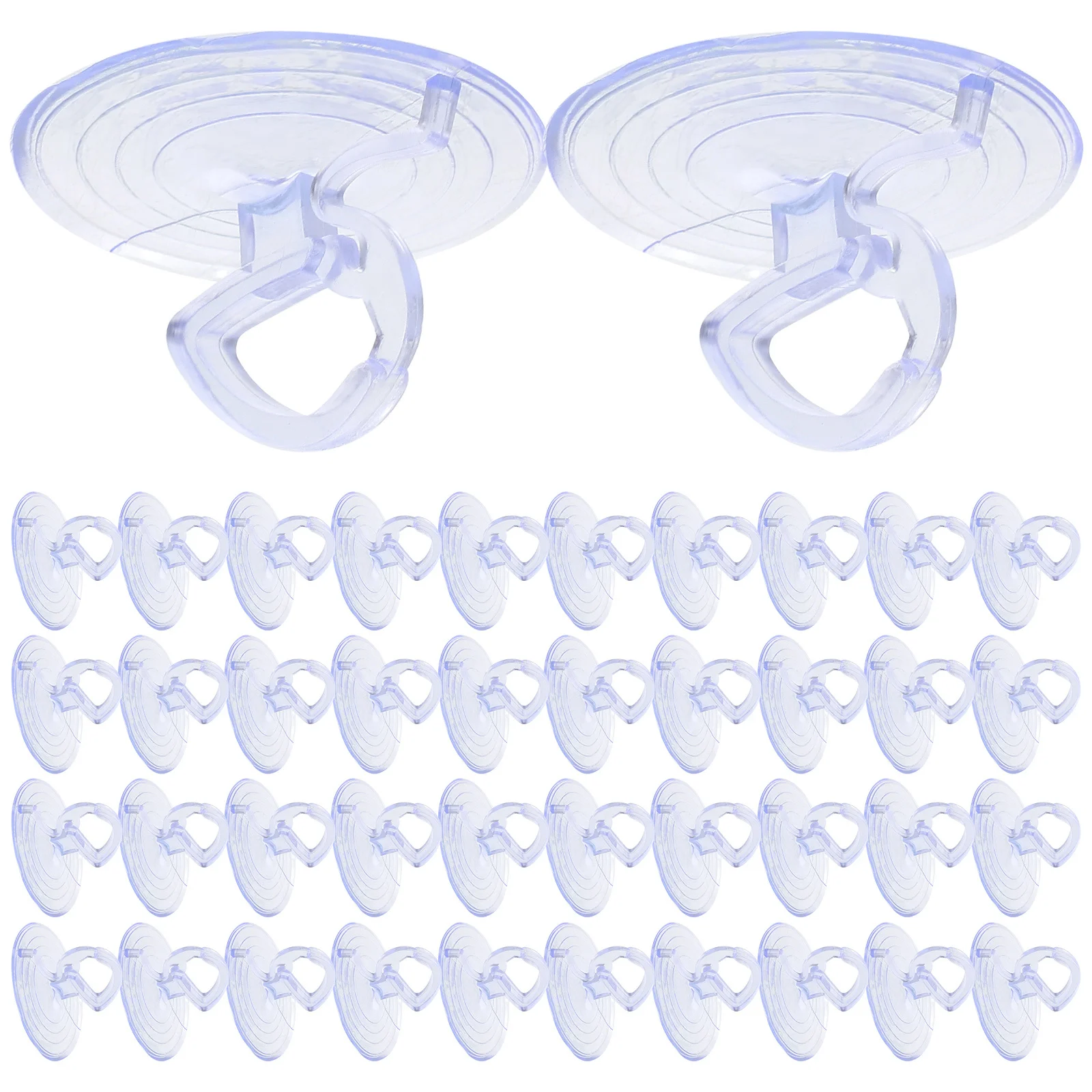 

100pcs Sunshade Suction Cup 3.5Cm Transparent Strong Hold For Car Visor Window Shade Automotive Glass Suction Pads Windshield