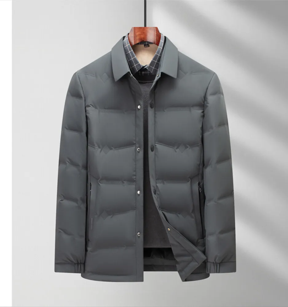 2025 Winter Clothing New High Quality Lightweight Warm Down Jacket for Middle aged and Young Men