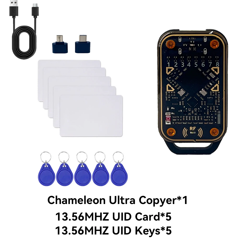 Neuer Chameleon Ultra kontaktloser Smartcard-Emulator, kompatibel mit NFC-Lese-Schreibgerät, Smart Chip Reader ID IC Tag Emulator