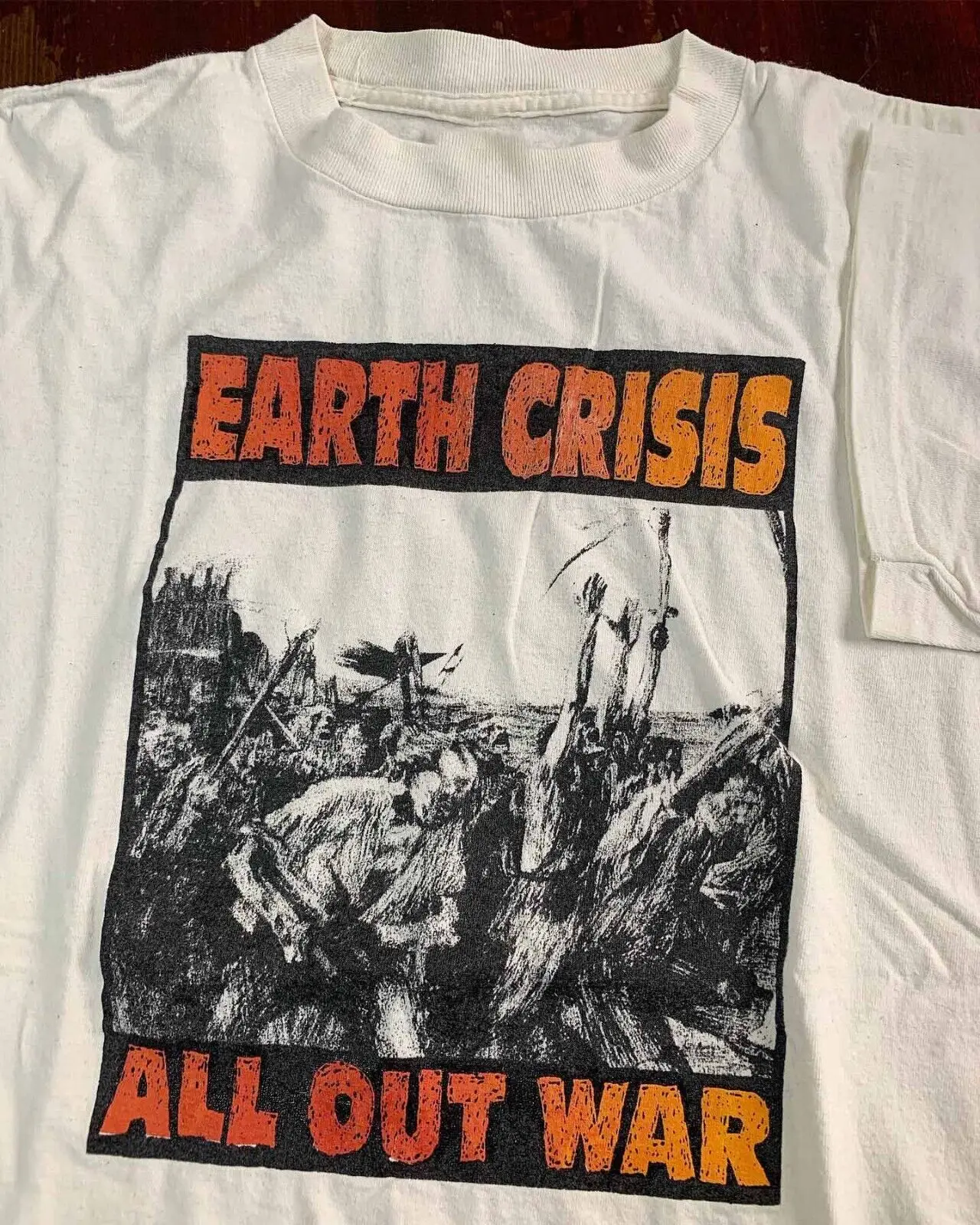 

Vintage 90s EARTH CRISIS All Out War Band Shirt White Unisex S-5XL NE2224