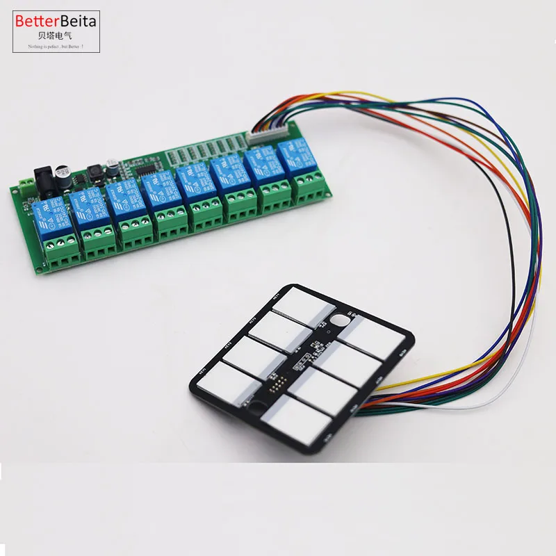 8 channels relay module with touch button module 8 ways control multi channels relay