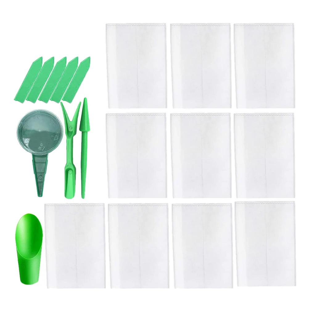 

1 set Plant Nursery Bags Fabric Growing Pouches Gardening Supplies Non woven Seedling Bags Planting Tools Balcony Yard Patio