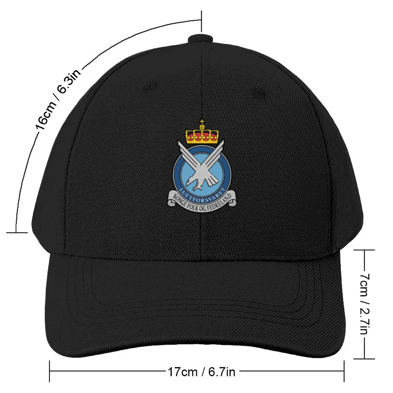 ROYAL NORWEGIAN AIR FORCE Baseball Cap Golf Hat derby hat Cosplay Bobble Hat Men Hats Women's