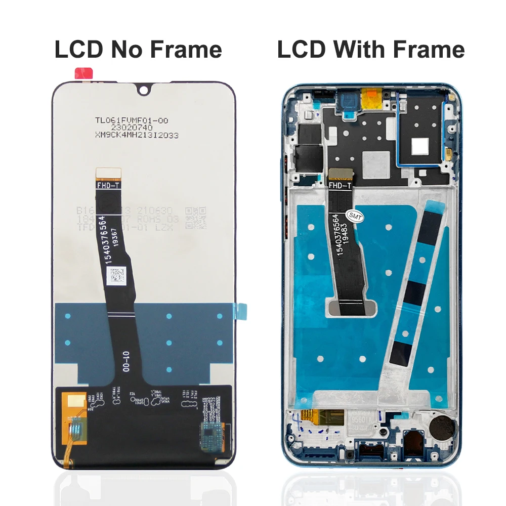 Test al 100% di alta qualità per HUAWEI P30 Lite Display LCD Screen Digitizer Assembly Nova 4E MAR-AL00 MAR-TL00 MAR-LX2 Parte di riparazione