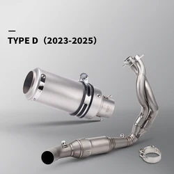 Full Exhaust System For ER6N Versys 650 Z650 Ninja 650 2023 to 2025years Front Middle Connection Link Pipe