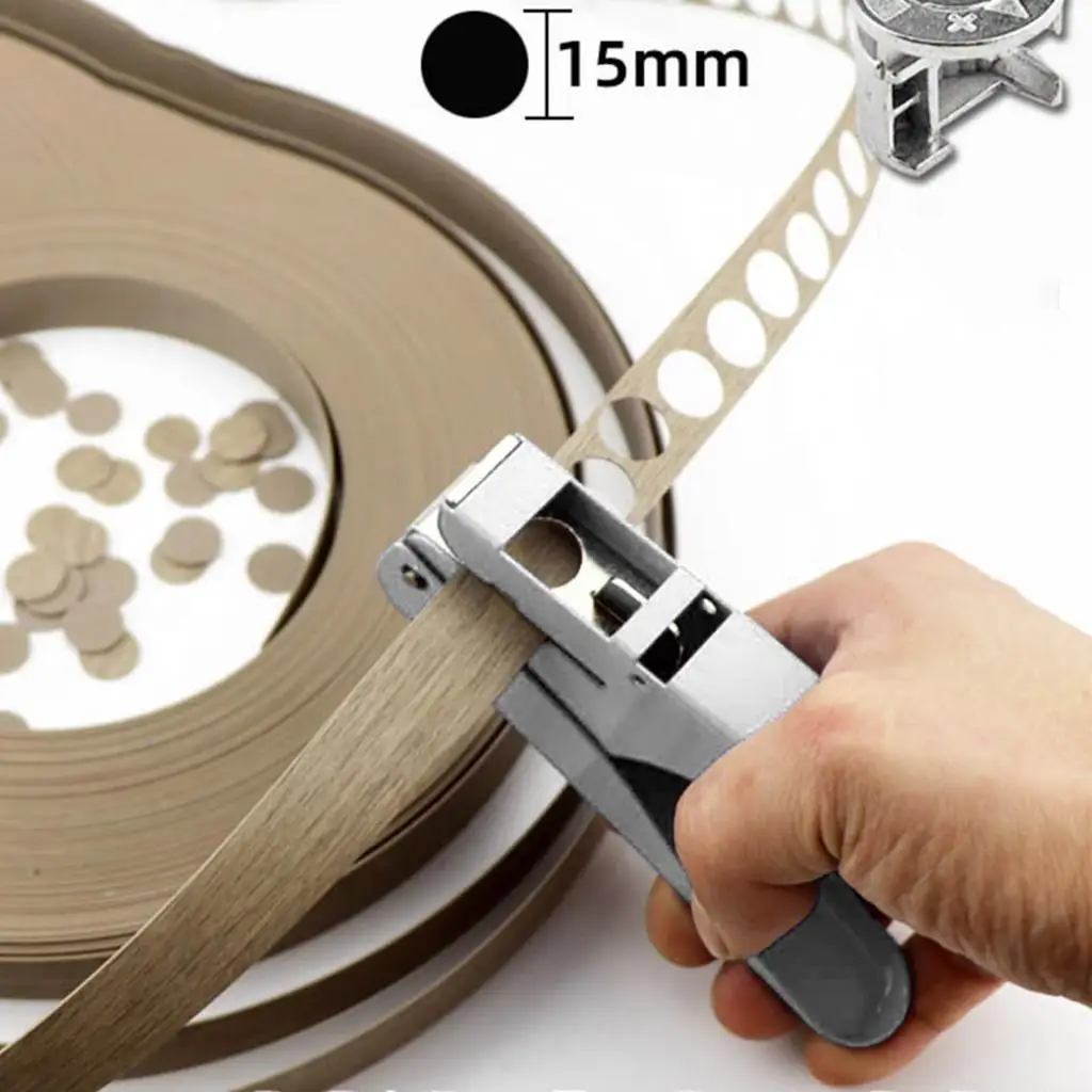 Single Round Plier Portable Hand er Circle Punch Punching Tool Photos Badge Tag