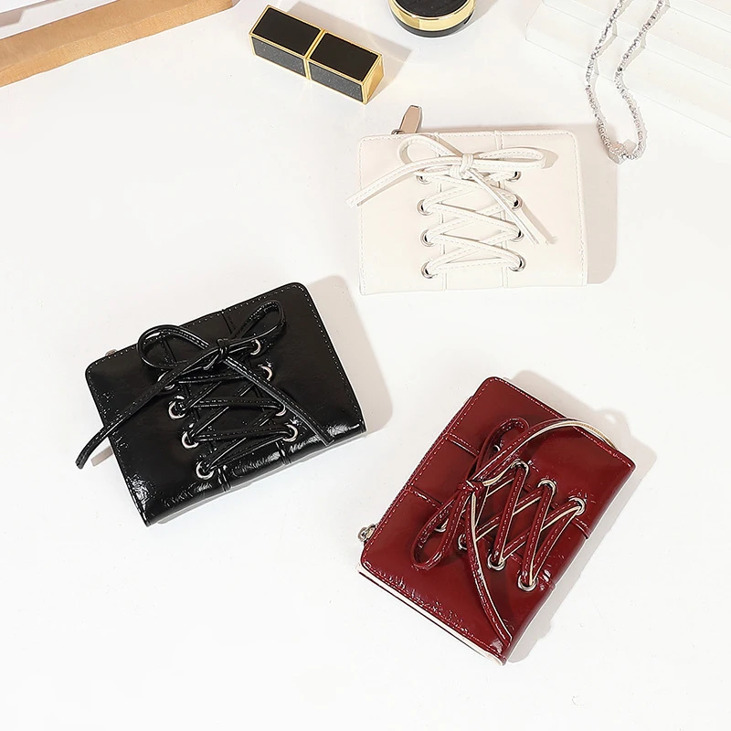 Card Bag Multi-Functional Bow Wallet Zipper Coin Pouch Portable Women'S Wallet For Office Use Daily Wear Gift For Girlfriend
