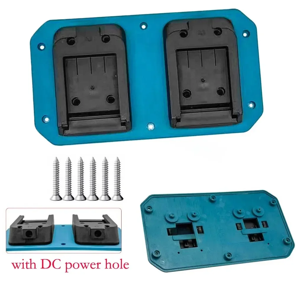 Battery holder dual socket bracket for Dayi for A3/2106 Battery secure fixation and extra power output wall installation ABS