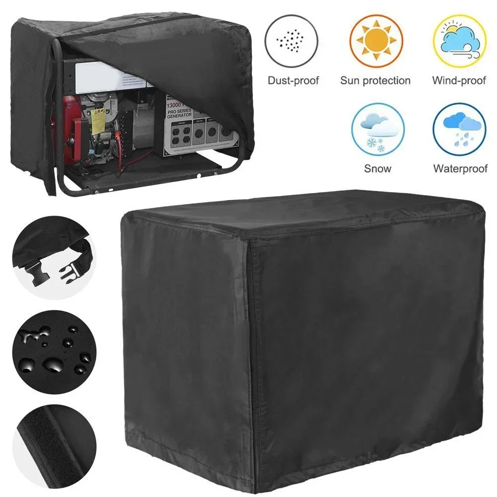 1pc Waterproof Heavy Duty Generator Cover X Large Thick 210D Oxford Cloth 38X28X30 Inch Household Generator Accessories