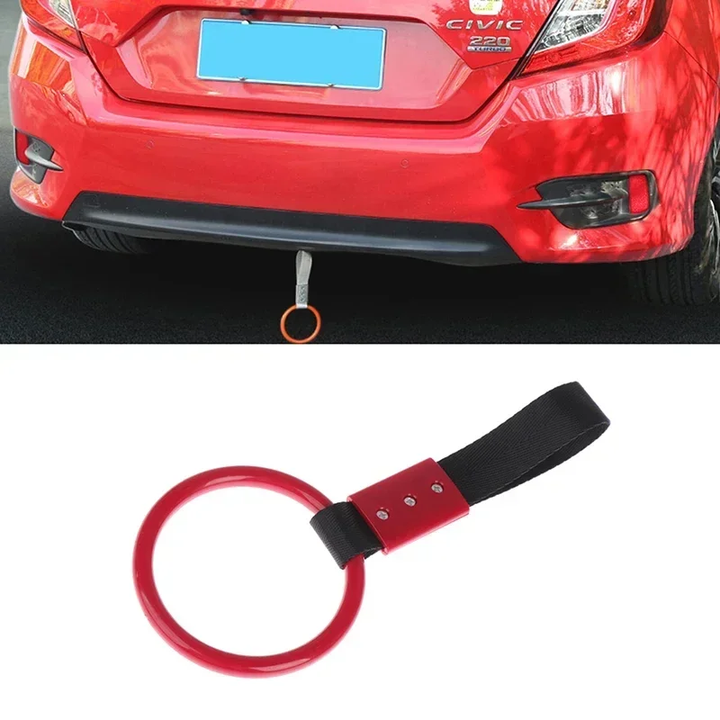 

Круглая форма JDM, ручка поезда, автобуса, ручной ремень, подвесной ремень для дрифта, предупреждающее кольцо для дрифта, принадлежности для заднего бампера автомобиля