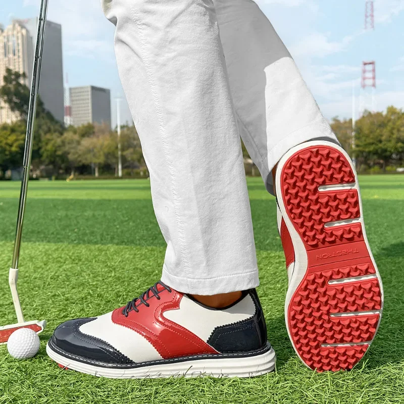 

Men's Casual Sneakers Luxury Natural Cowhide Shoes Elegant Business Wedding Formal Shoes Large Size High Quality Golf Shoes