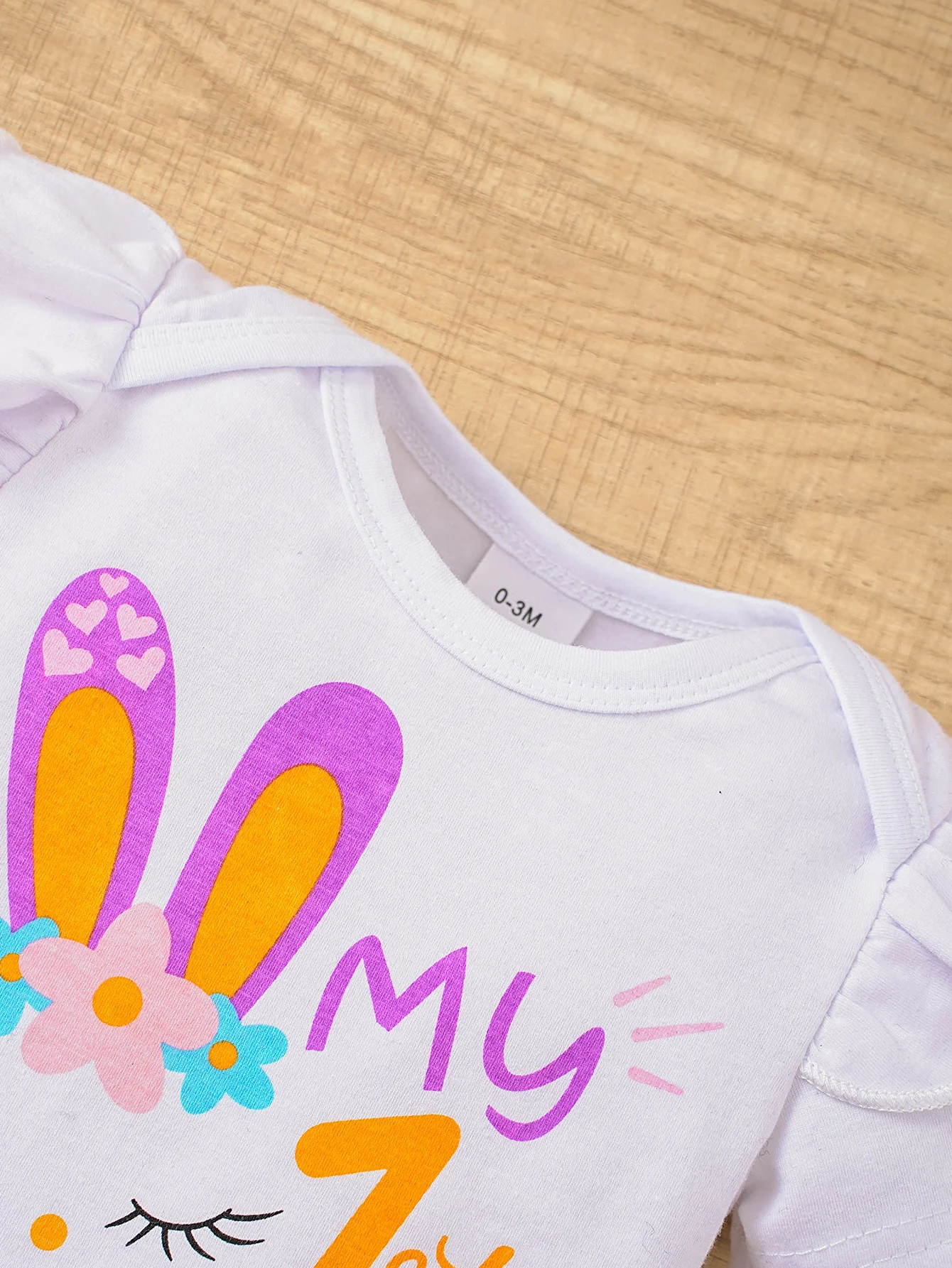 Ensemble barboteuse de fête pour bébé de 1 an, lapin mignon, manches courtes, pantalon Long avec couvre-chef