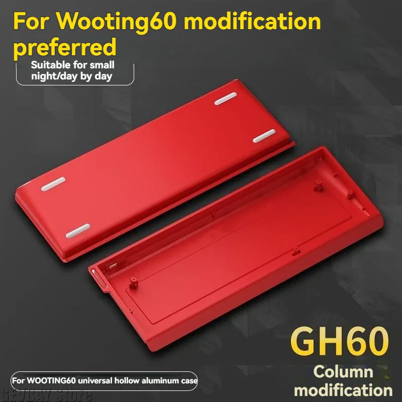 wooting-60he-gh60-holy60用カスタム中空アルミキーボードケースシェル、60-キーレイアウト、mad60he、raven61、aula、win60、gt60対応