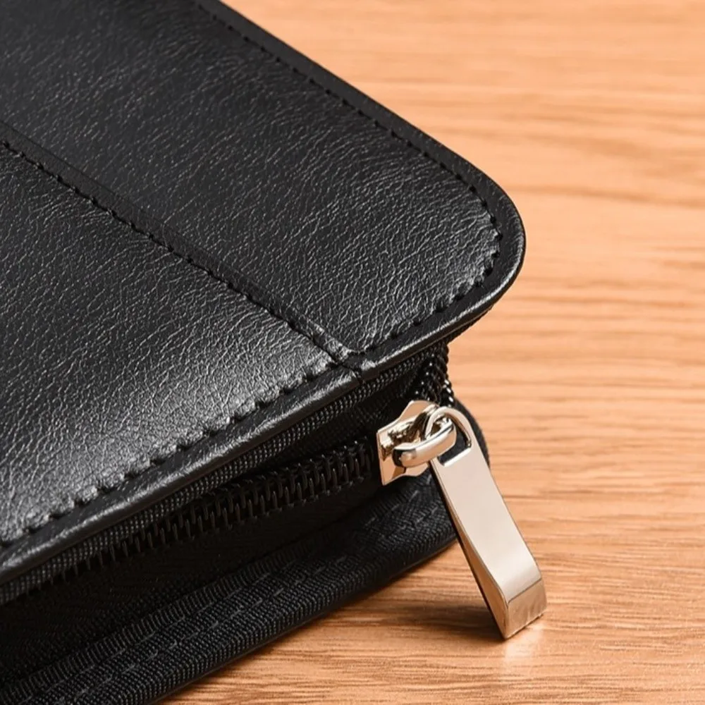 A4 PU Document Folder with Zipper description 5