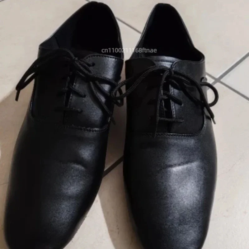 2024 أحذية الرقص الحديثة للرجال الرقص الاجتماعي لينة سوليد أحذية الرقص الرجال الكبار اللاتينية الوطنية القياسية ساحة أحذية الرقص