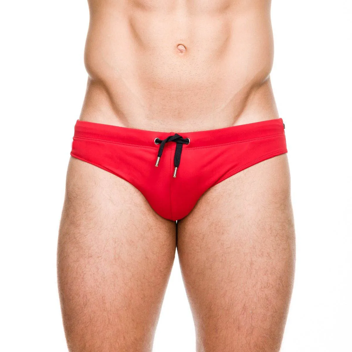 Men\'s Speedos Solid Color Tether U-Shaped Cup Sexy Nylon Beach Pool Hot Spring Large Size Speedos include cups