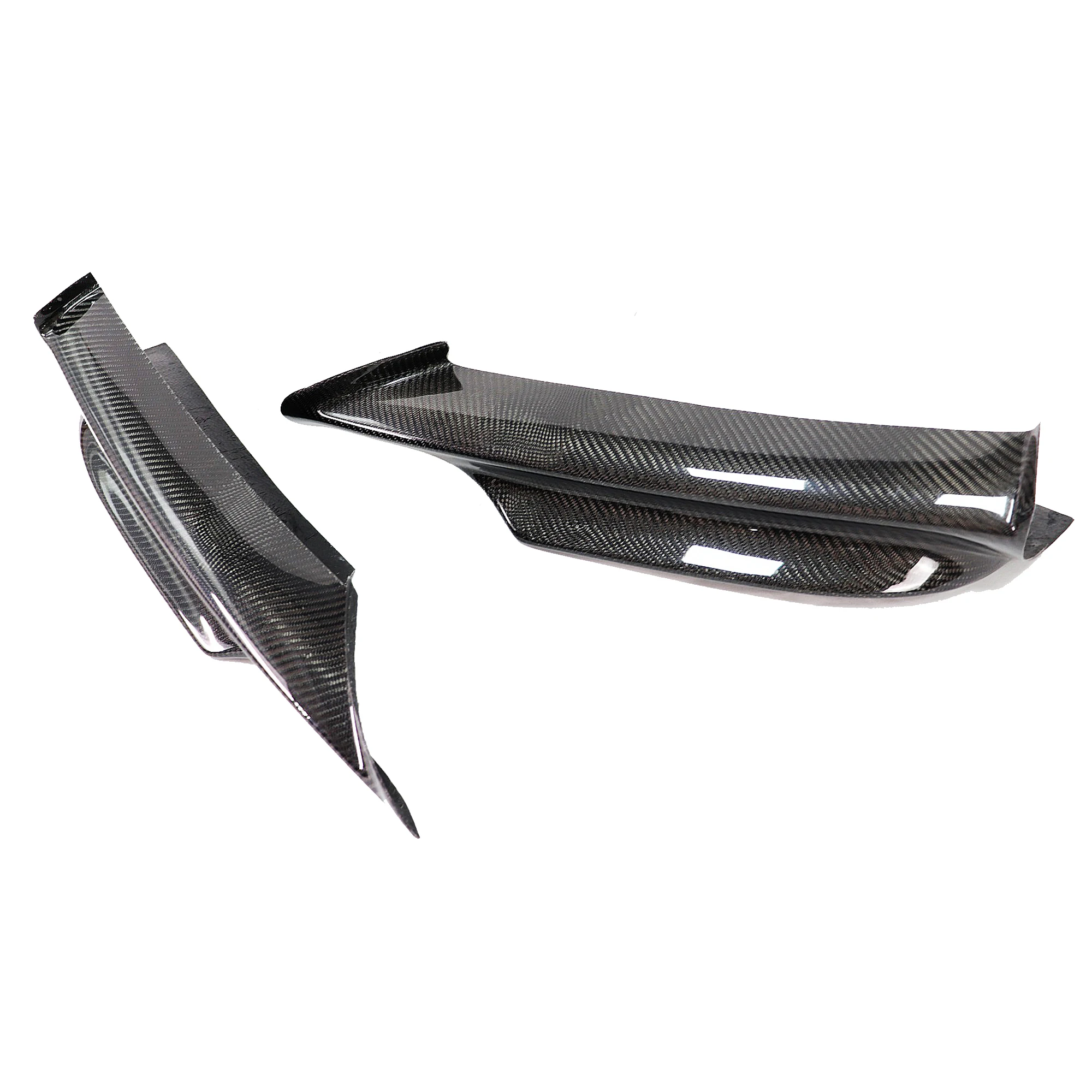 P STYLE CARBON FIBER FRONT SPLITTERS FOR E90 LCI M TECH