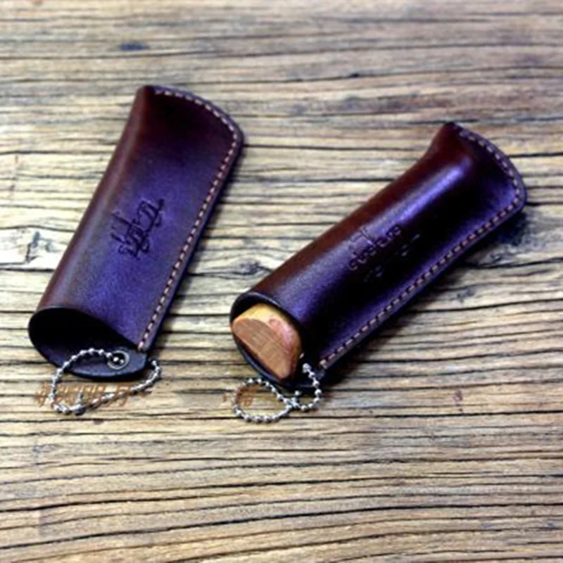 Handmade Vegetable Tanned Genuine Leather Folding Knife Cover Leather Scabbard for OPINEL NO.5 NO.6 NO.7 NO.8 NO.9 Storage Bag