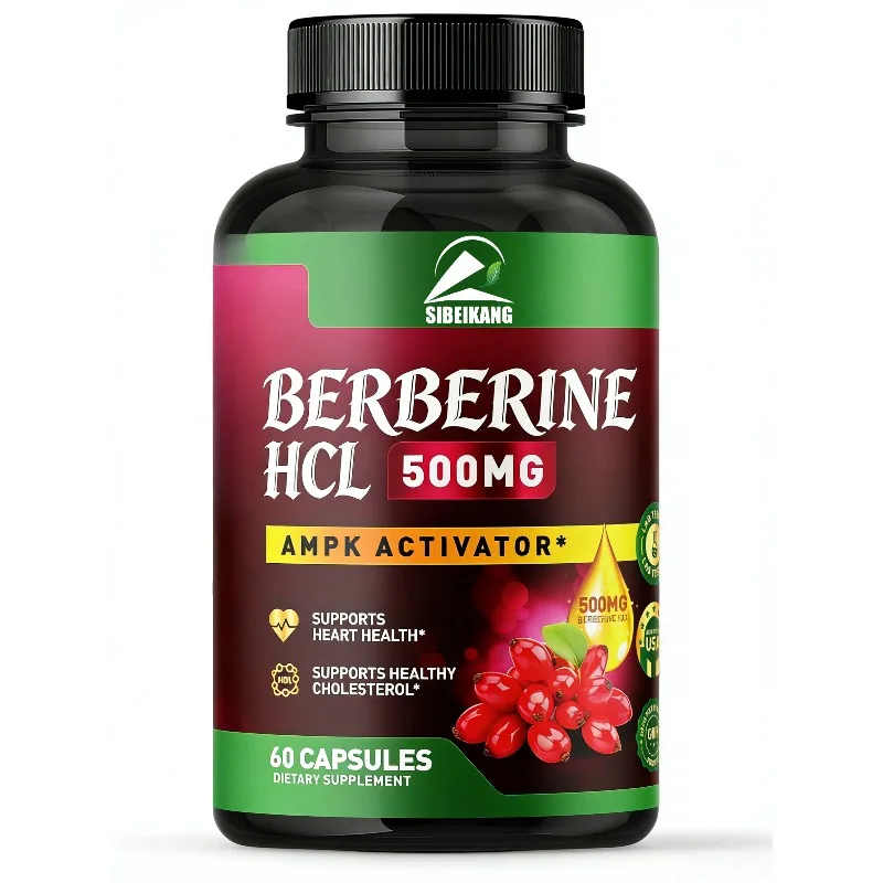 Berberine hydrochloride 500mg AMPK activator - non GMO, vegan, gluten free -60 vegetarian capsules