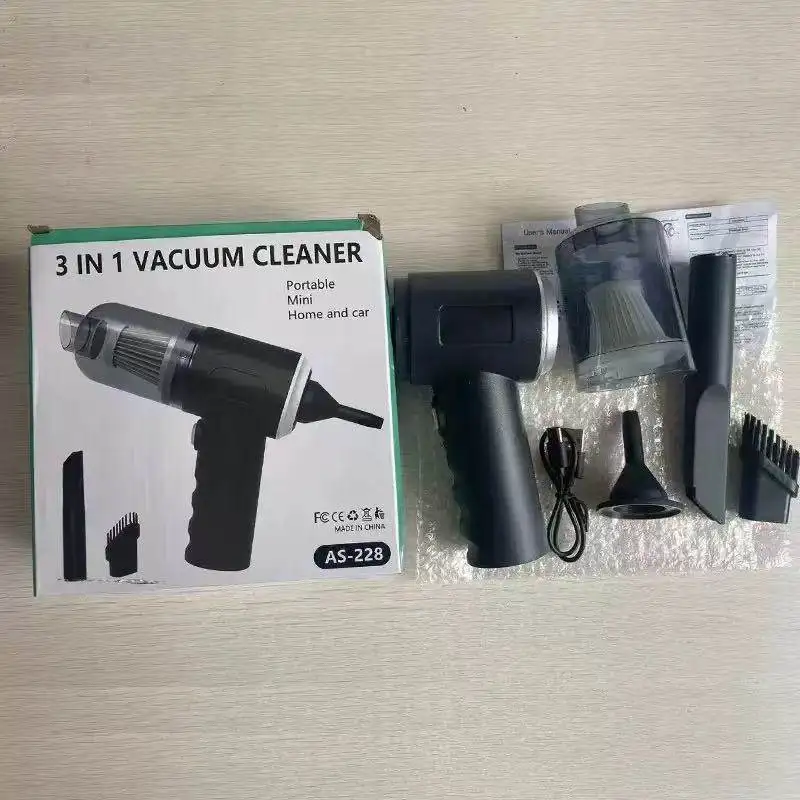 Wireless Car Vacuum Cleaner Portable Mini Handheld Vacuum Cleaner Rechargeable Car Cleaning Device Auto Interior Accessory