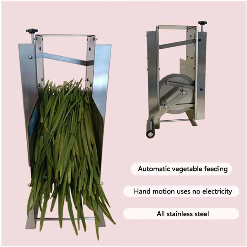 Commercial Vegetable Cutter Manual Stainless Steel Scallion Cutting Machine Multifunctional Food Processors