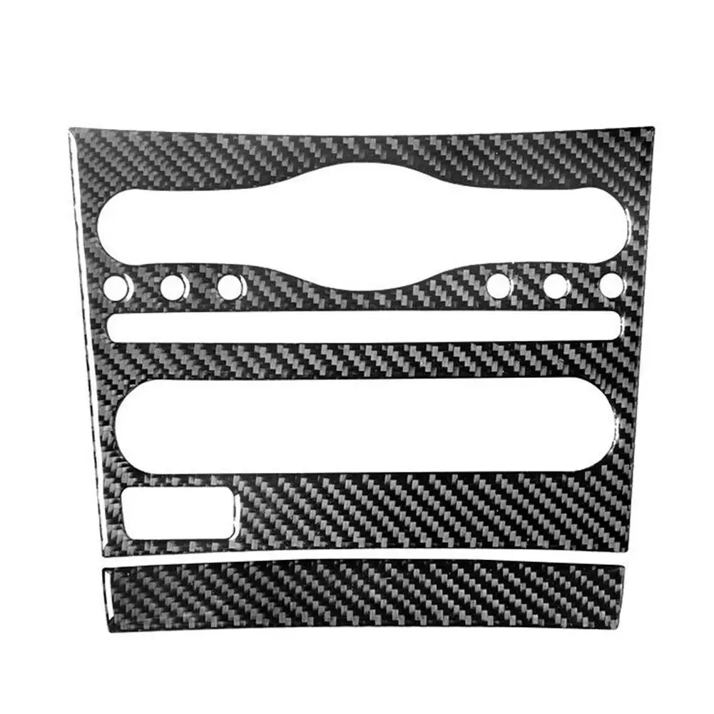 

High Temperature Resistant Carbon Fiber Interior Radio Console Cover Trim for Infiniti G37 Sedan 2010 2013 2Pcs