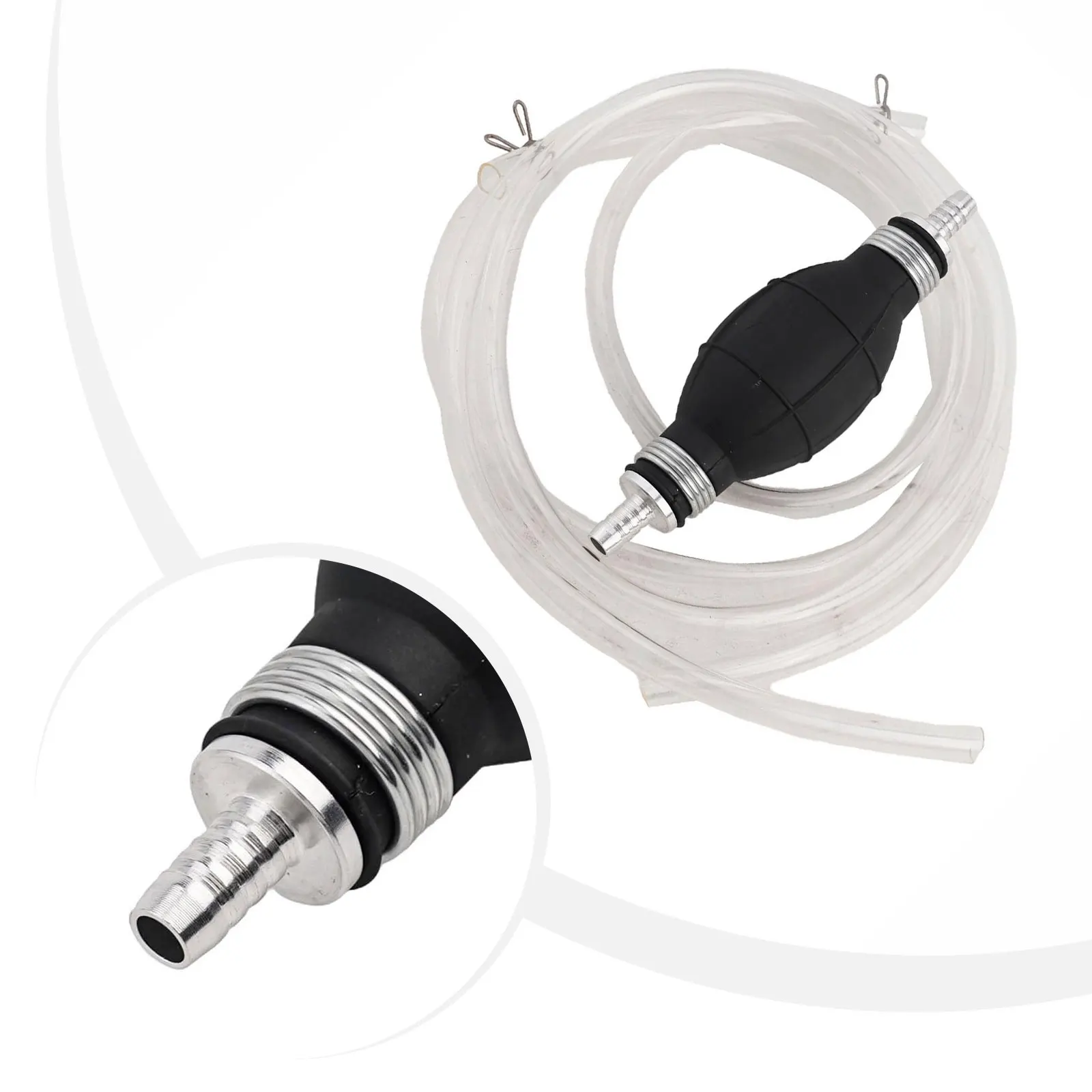 

Fuel Transfer Pump Manual Fuel Transfer Hose Fuel Transfer Rubber Siphon Bulb Solid Metal Springs Flexible PVC Hose