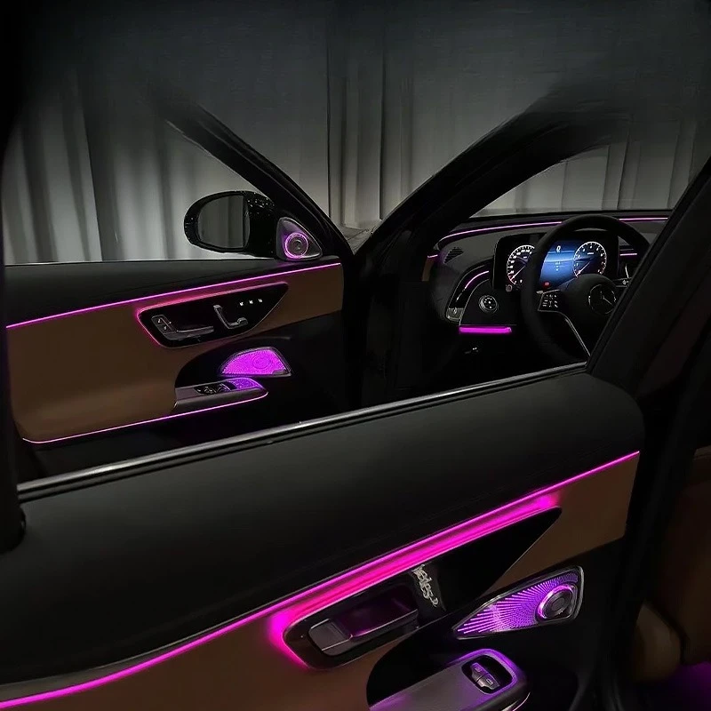 

Applicable to 24-25 Mercedes-Benz E-class rear door rotating tweeter E300L E260L luminous cover Internet celebrity ambient light