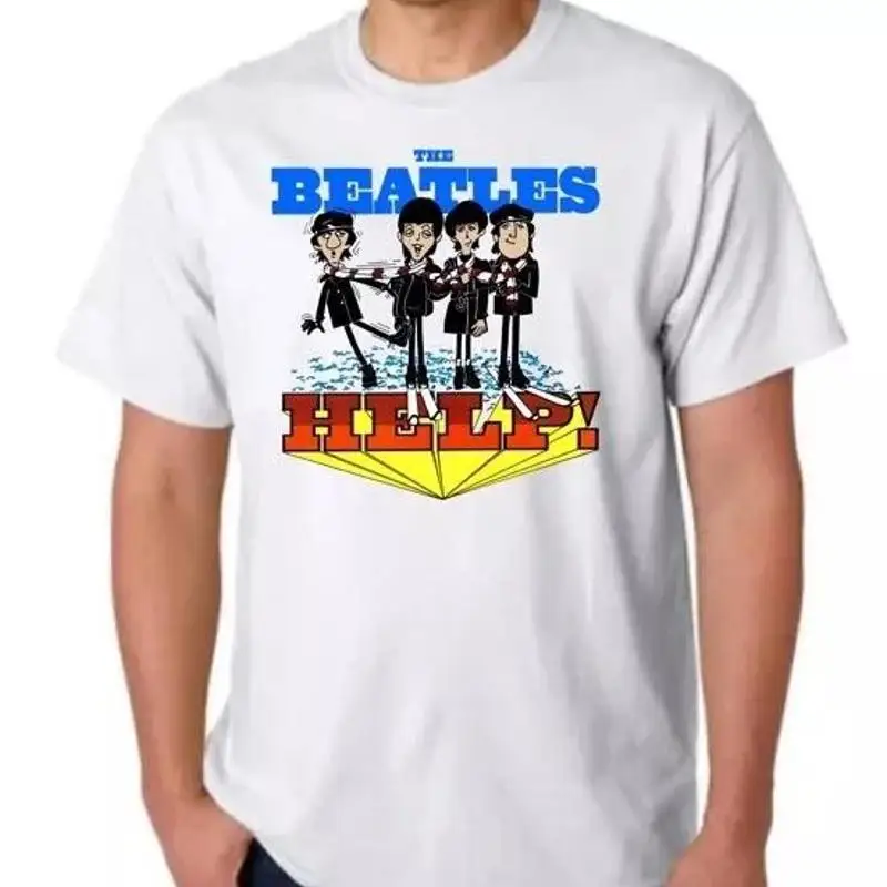 

The Beatleees Saturday Morning Cartoon Help Vintage Reproduction T Shirt