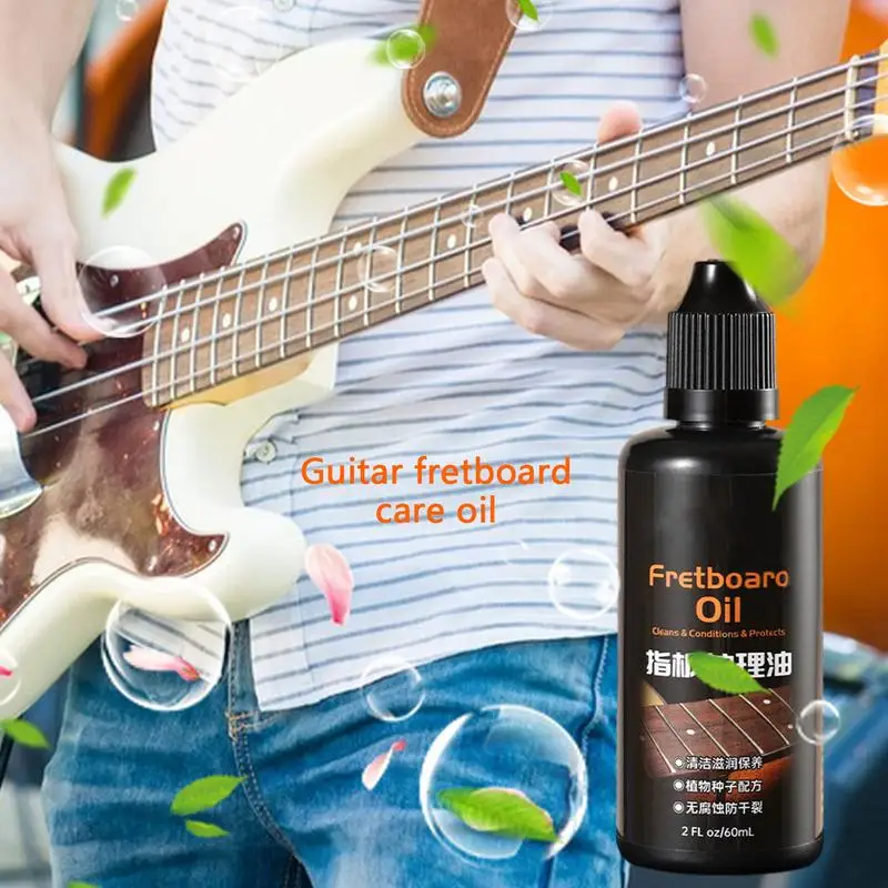 Guitar Fretboard Oil Guitar Lemon Oil And Cleaner For Fingerboard Care Portable Guitar Cleaning Polish And Oil Care Kit