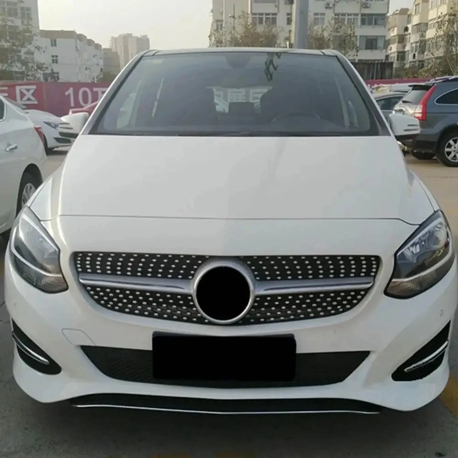 For Mercedes Benz  B-Class W246 B180 B250 2015-2019 Front Bumper Grille Accessories Upper Exterior Grill