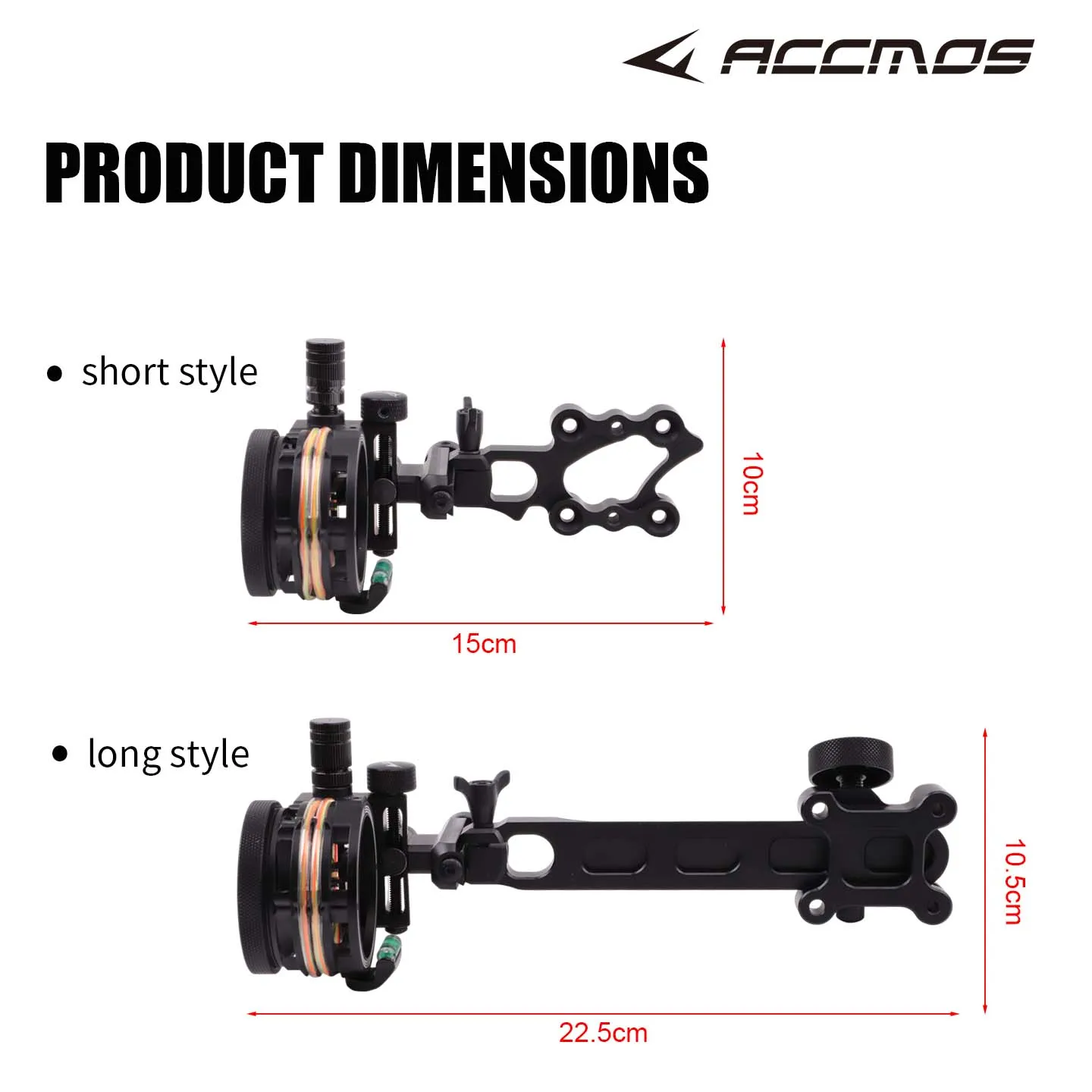 خمسة دبوس القوس البصر مجمع القوس تهدف دبوس اليد اليمنى اليسرى قابل للتعديل الرماية الرماية الصيد الهدف الممارسة #4