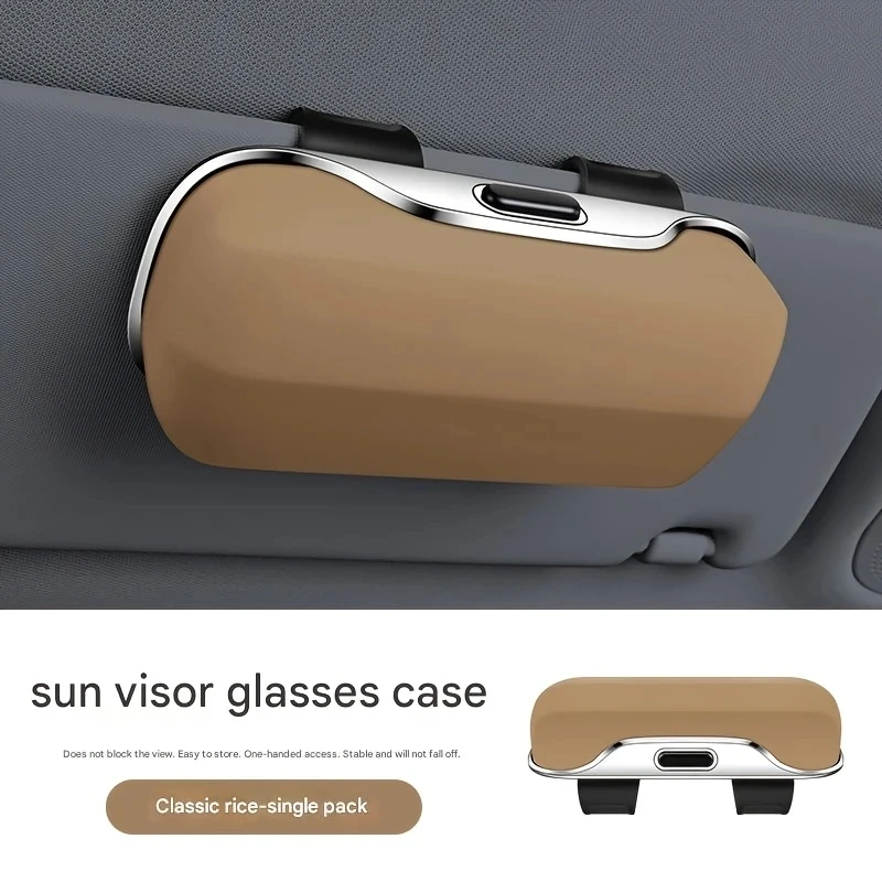 Auto Brillen Box Tragbare Auto Sonnenbrille Halter Im Auto Fahren Gläser Halter Brillen Fall Sonnenblende Auto Linsen Halter – Detail 13