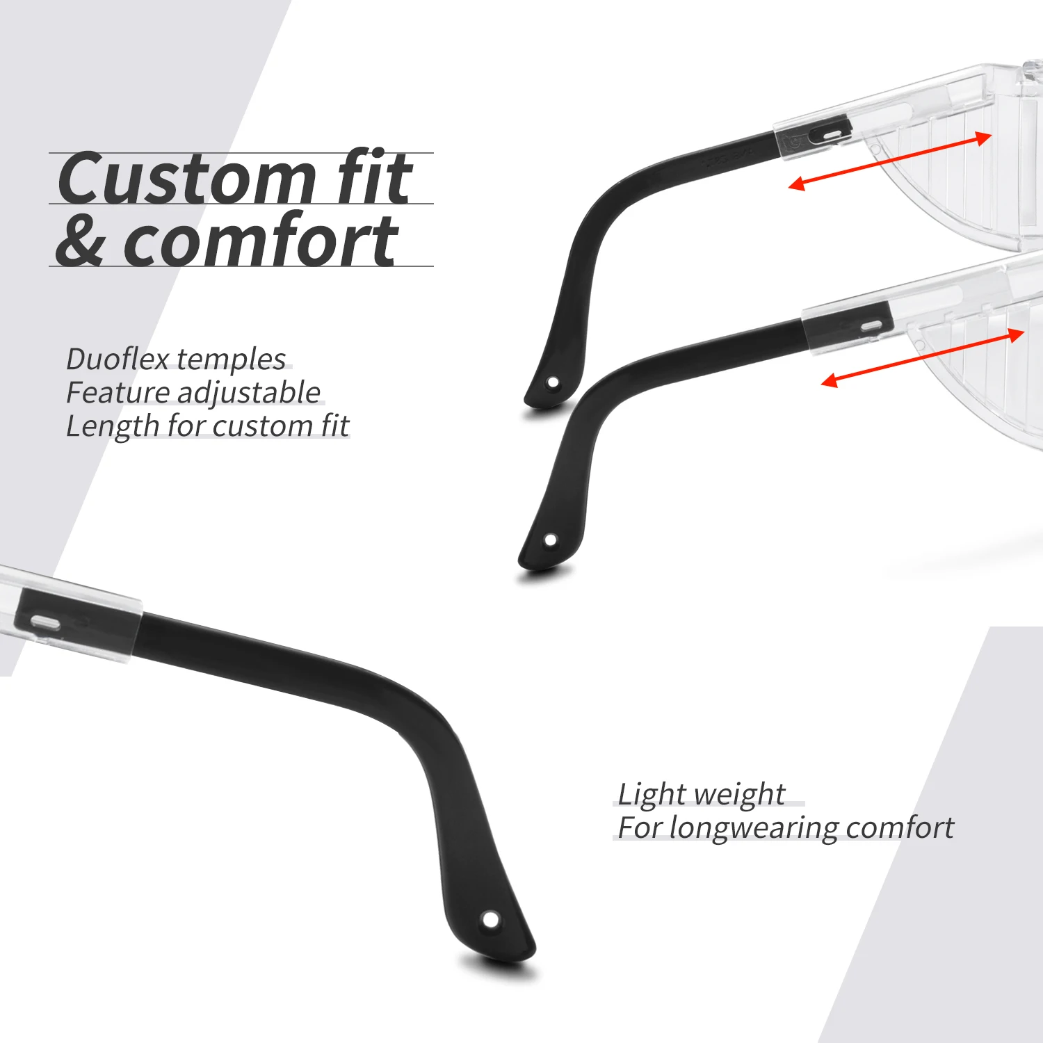 3 قطعة نظارات السلامة مكافحة الضباب نظارات تنفيس الجانبين الدروع إطار الكمبيوتر نظارات للمختبر الطبية المضادة للتأثير حماية العمل الزجاج #5